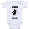 Basketball Baby Boy Clothes Baller In Training Bodysuit Shirts