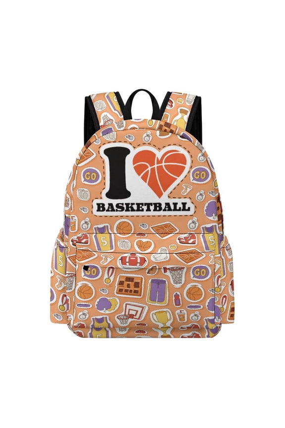 Basketball Backpack 17 Inch Oxford Cloth Daily Commuter Backpack