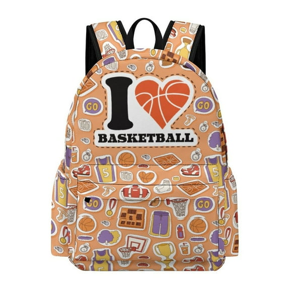 Basketball Backpack 17 Inch Oxford Cloth Daily Commuter Backpack