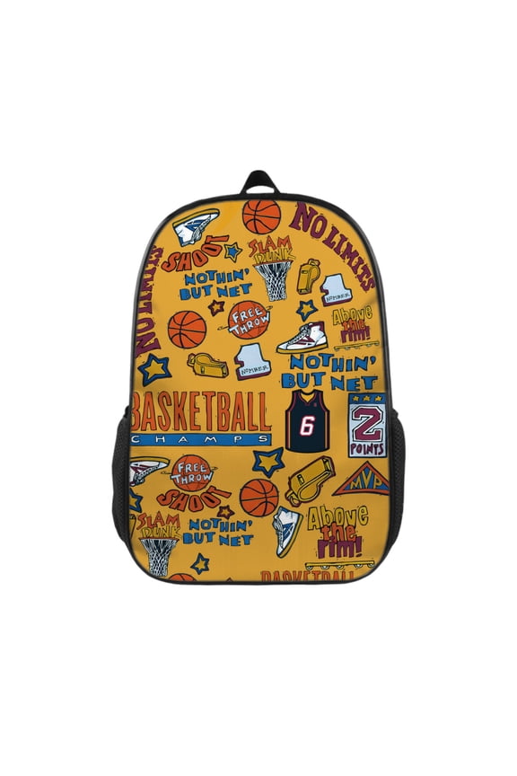 Basketball Backpack 17 Inches Large Capacity Casual Daily Commuter Backpack