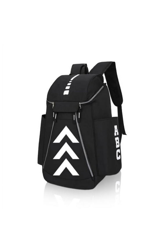 Basketball Backpack Bag Large Sport Black Bag With Ball Compartment Unisex