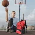 thumbnail image 1 of Basketball Backpack, Large Capacity Travel Backpack with Shoe Compartment, Multi-Zone Storage for Sports Equipment, Laptop, and Daily Essentials, 1 of 6