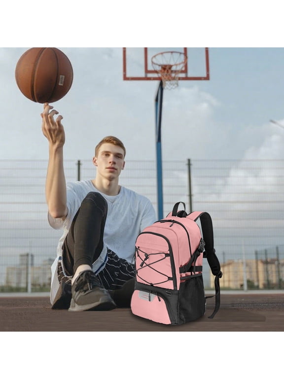 Basketball Backpack with Shoe Compartment, 32L Large Capacity Student Backpack, Waterproof Oxford Fabric Sports Bag for School, Gym, Travel, Outdoor Activities