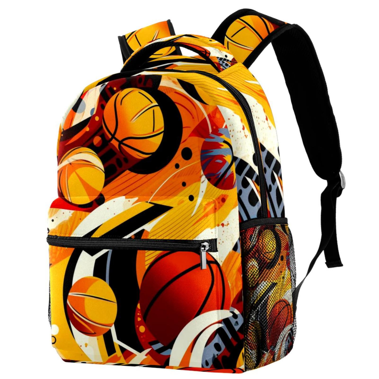 Basketball Backpack Travel Rucksack School Bags for Students Outdoor ...