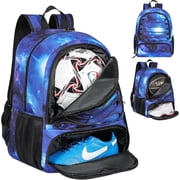 Basketball Bag Backpack for Men Women with Ball & Shoes Compartment 30L Capacity Lightweight Breathable Soccer Ball Bag Backpack Fit Volleyball Football Sports 