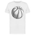 thumbnail image 1 of Basketball Ball Hand Drawn T-Shirt Men -Image by Shutterstock, Male XX-Large, 1 of 2