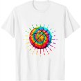 Basketball Ball Player Colorful Graphic Design Tie Dye Womens TShirt