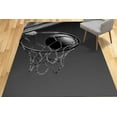 thumbnail image 1 of Basketball Ball Rugs, Gym Rug, Door Mat Rug, Motivation Rug, Gift For The Home Rug, Non Slip Rug, Basketball Hoop Poster Rugs, Black Rugs, 2.6'x6.5' - 80x200 cm, 1 of 8