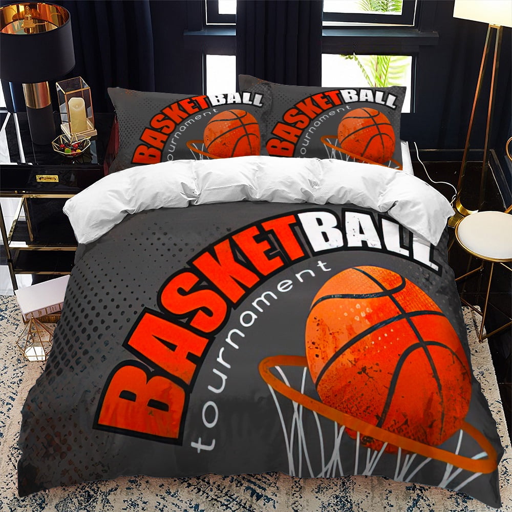 Basketball Bedding Set Full Size, Sports Basketball Bedding Boys