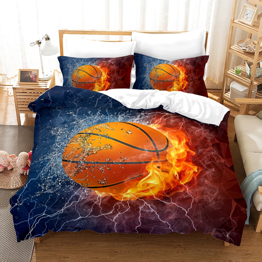 Basketball Bedding Set Twin Full Queen King Size, Sports Basketball