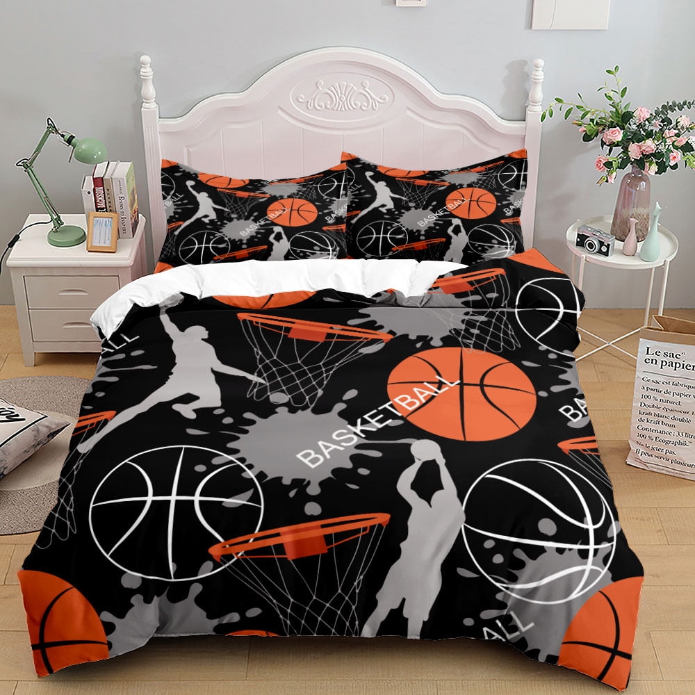 Basketball Bedding Sets,3D Sports Themed Bedding All-Season Quilted ...