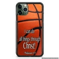 thumbnail image 1 of Basketball Bible Verse Cell Phone Case Slim Shockproof Hard Rubber Custom Case Cover For iPhone Xs Max, 1 of 5