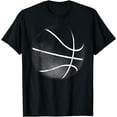 thumbnail image 1 of Basketball Black and White Basketball Sports Gift T-Shirt, 1 of 3