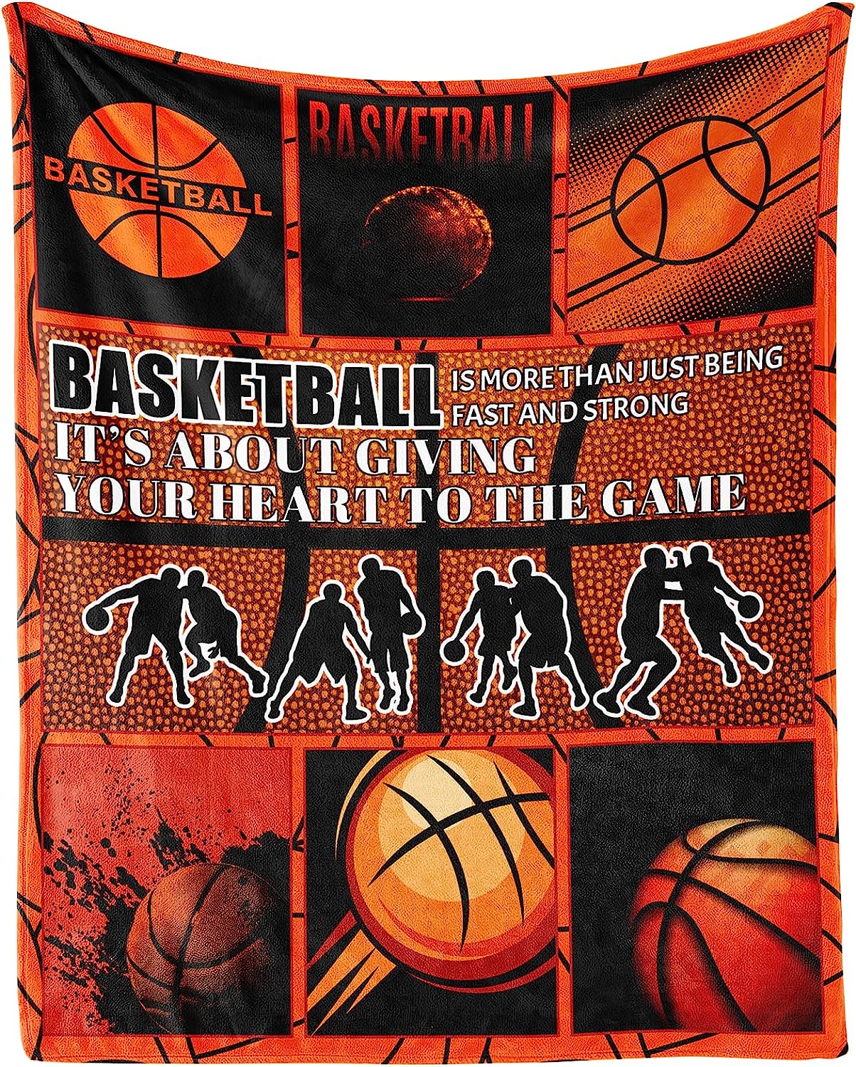 Basketball Blanket Gifts, 60"x80" Sports Throw Blanket for Boys Girls