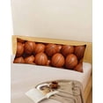 thumbnail image 1 of Basketball Body Pillow Covers, Sports Brown Basketball Soft Breathable Throw Pillow Cases with Invisible Zipper, Decorative Pillowcase Pillows Protectors for Sofa Bed Couchair 20"x54", 1 of 9