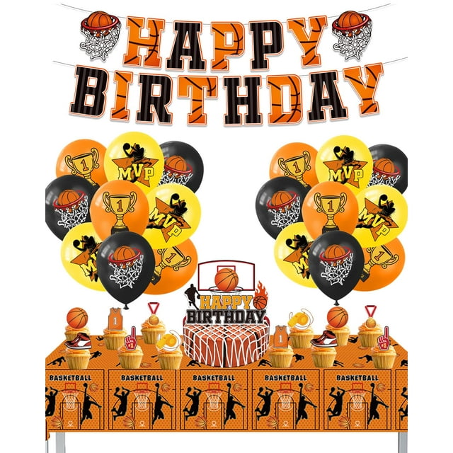 Basketball CM31 Birthday Party Decorations Basketball Theme Party