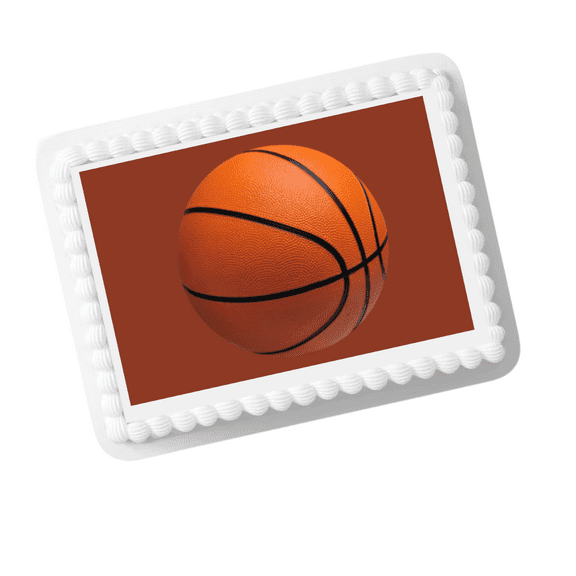 Basketball Cake Decoration Edible Frosting Photo Sheet 8x10
