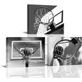 thumbnail image 1 of Basketball Canvas Wall Art, Basketball and Basketball Hoop Basketball Nets Sport Theme Poster Printing Artwork for Bedroom Gym Wall Decor,（Only canvas）, 1 of 6