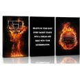 thumbnail image 1 of Basketball Canvas Wall Art spirational Sport Theme Painting Picture Wall Decor flame Basketball Motivational Quotes Poster Print Artwork for Gym Teen Boys Room Decortionin （Only canvas）, 1 of 6