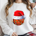 thumbnail image 1 of Basketball Christmas Boy Sport Winter Holiday Fun Apparel Sweatshirt, up to size 5XL, 1 of 2