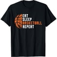 thumbnail image 1 of Basketball Coach Eat Sleep Basketball Repeat Basketball T-Shirt, 1 of 8