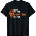 thumbnail image 1 of Basketball Coach Eat Sleep Basketball Repeat Basketball T-Shirt, 1 of 5