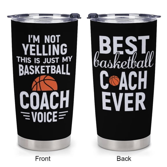 Basketball Coach Gifts for Men Women - Christmas Gifts, Thank You Gift for Coaches - Gift Ideas for Basketball Coach - 20oz Coaches Tumbler