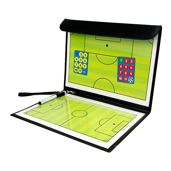 Basketball Coaches Clipboard Foldable Dry Erase Board with Marker Holder Play Diagramming Tool for Coaches and Players, UKHBMC | B, Black