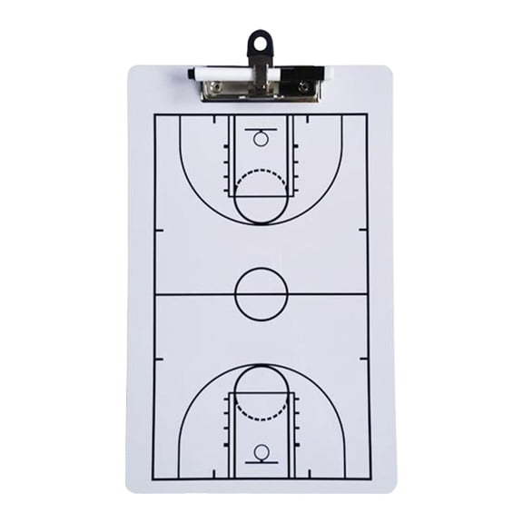 Basketball , Coaches Clipboard, Strategy Tactic Board, Guidance Training Aid, Portable Practice Board, Coaches Marker Whiteboard