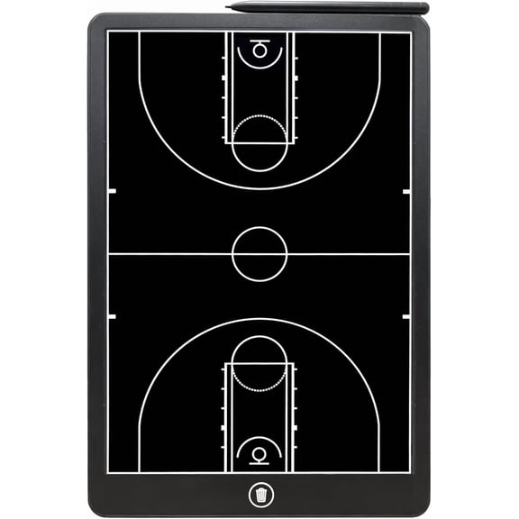 Basketball Coaching Board, 16 Inch LCD Coach Clipboard, Marker Training Equipment Accessories with Pen
