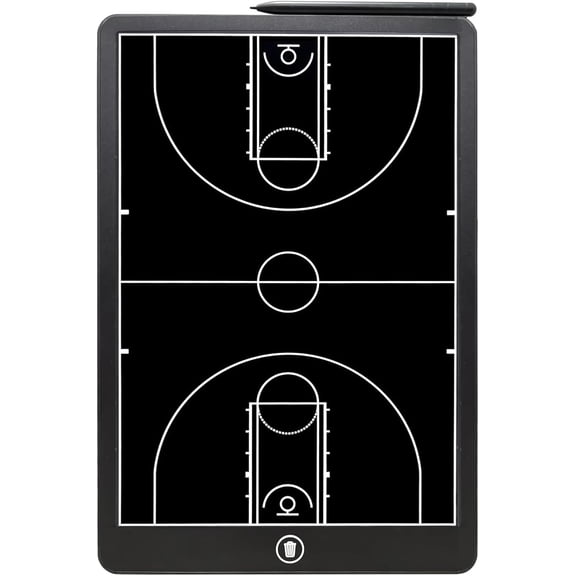 Basketball Coaching Board, 16 Inch LCD Coach Clipboard, Marker Training Equipment Accessories with Pen