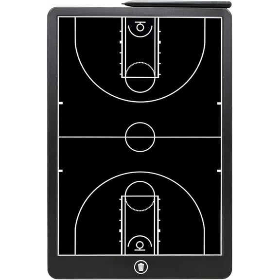 Basketball Coaching Board, 16 Inch LCD Coach Clipboard, Marker Training Equipment Accessories with Pen