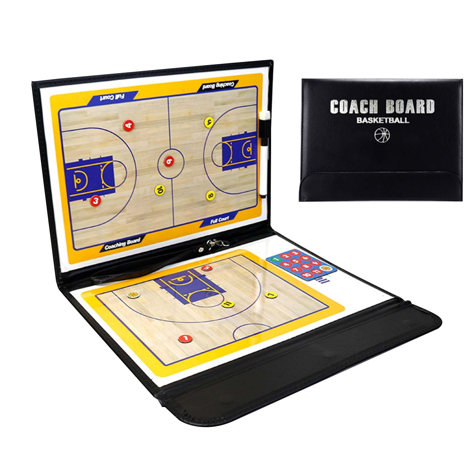 Basketball Coaching Board Coaches Clipboard Tactical Magnetic Board Kit with Dry Erase Marker Pen and Zipper Bag Basketball Board Basketball Coaching Board Basketball Coaching Board Walmart