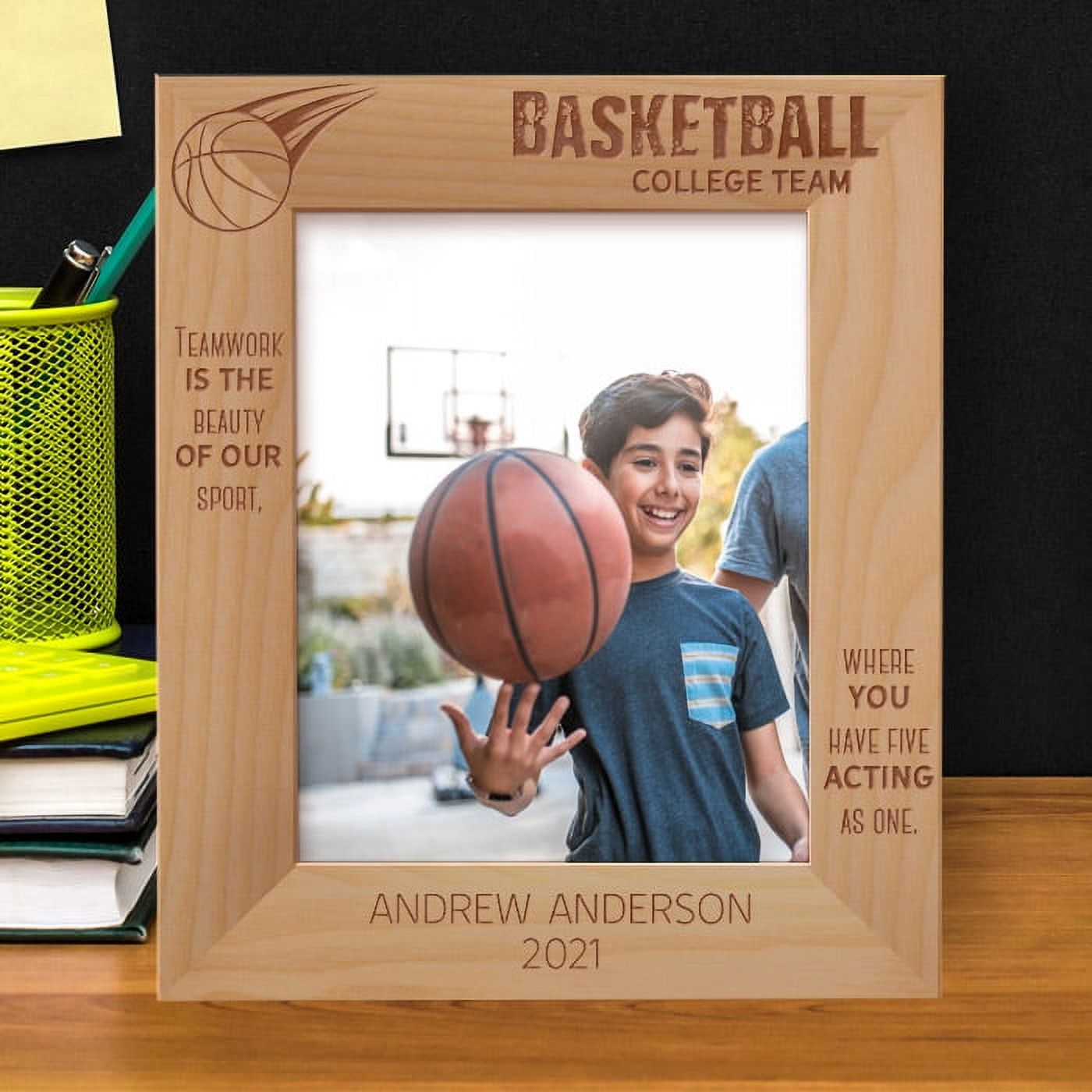 Nba Frame Basketball College Team Personalized Wooden Frame 8