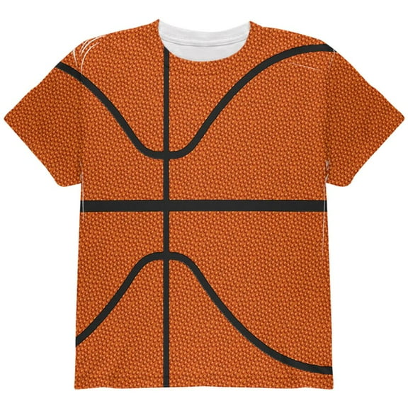 Basketball Costume All Over Youth T Shirt Multi YLG