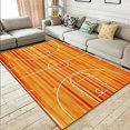 thumbnail image 1 of Basketball Court Area Rug, Youth Basketball Court Non Slip Print Rugs, Noise Reduction Machine Washable Carpet For Indoor Living Room Bedroom Office Decor Mat 2x3ft, 1 of 6