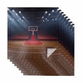 thumbnail image 1 of Basketball Court Cloth Napkins, Indoor Sports Field Scene Modern Washable and Reusable Dinner Napkins Set of 8, Table Napkin for Kitchen Party Birthday Wedding Hotel Housewarming 20"x20", 1 of 8