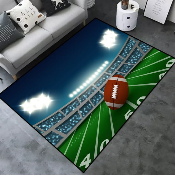 Basketball Court Large Area Rugs for Teen Boys Playroom Bedroom Carpet Yoga Mat Flannel Carpet for L