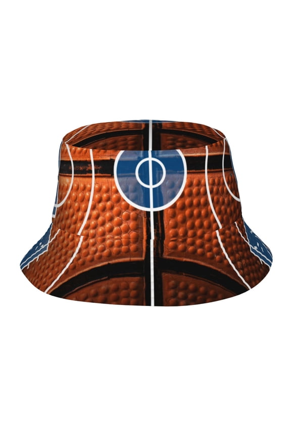 Basketball Court Unisex Bucket Hat, Upf 50+ Sun Protection, Packable & Foldable Fisherman Hat For Men & Women, Lightweight Uv Sun Hat For Beach, Fishing, Hiking, Camping