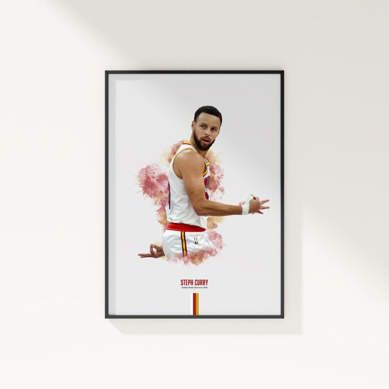 Basketball Creative Motion Poster Stephen Curry Style Expressive ...