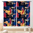 thumbnail image 1 of Basketball Curtains for Boys Bedroom, Sports Ball Game Basketball Player Cool Graffiti Navy Colorful Blackout Window Drapery for Kids Teens Baby Living Room Playroom Nursery 2 Panels, 84"x63" Inch, 1 of 5
