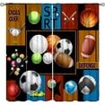 thumbnail image 1 of Basketball Curtains Boys Sport Kid Curtains for Bedroom, Basketball Sport Theme Window Treatments for Living Room,Teen Boys Girls Room Decor Drapes 2 Panel Sets,42x63 Inch, 1 of 6