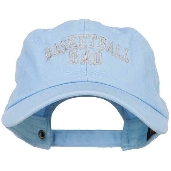Basketball Dad Embroidered Unstructured Cotton Cap - Blue OSFM