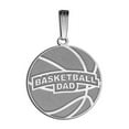 thumbnail image 1 of Basketball Dad Pendant - 14K White Gold 1 Inch X 1 Inch, 1 of 1