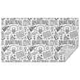 thumbnail image 1 of Basketball Doodle Pattern Rectangle Tablecloth 60"x102",Waterproof Polyester Rectangle Table Cloth, Wipeable Spillproof Polyester Tablecloth for Dining, Camping, Indoor and Outdoor, 1 of 6