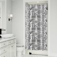 thumbnail image 1 of Basketball Doodle Pattern Shower Curtain 36"x72" ,Bathroom Decorative Shower Curtains Set with 12 Hooks,Modern Waterproof Washable Shower Curtain, 1 of 6