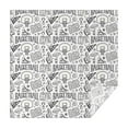 thumbnail image 1 of Basketball Doodle Pattern Square Tablecloth,Waterproof Square Table Cover,Wipeable Spillproof Washable Table Cover for Home Kitchen Party Decor 52"x52"(132x132cm), 1 of 6