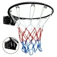thumbnail image 1 of Basketball Double Spring Solid Rim, 18" Steel Basketball Rim for Indoor and Outdoor Black, 1 of 1