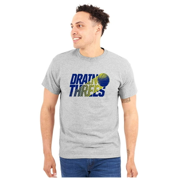 Basketball Drain Three Pointers Men's Big & Tall Crewneck Graphic Tee Brisco Brands 4X