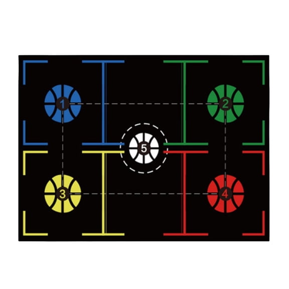 Basketball Dribbling Mat Training Mat For Indoor And Outdoor Use Improves Feeling Coordination & Footwork For Children And Adults Foldable & To Store